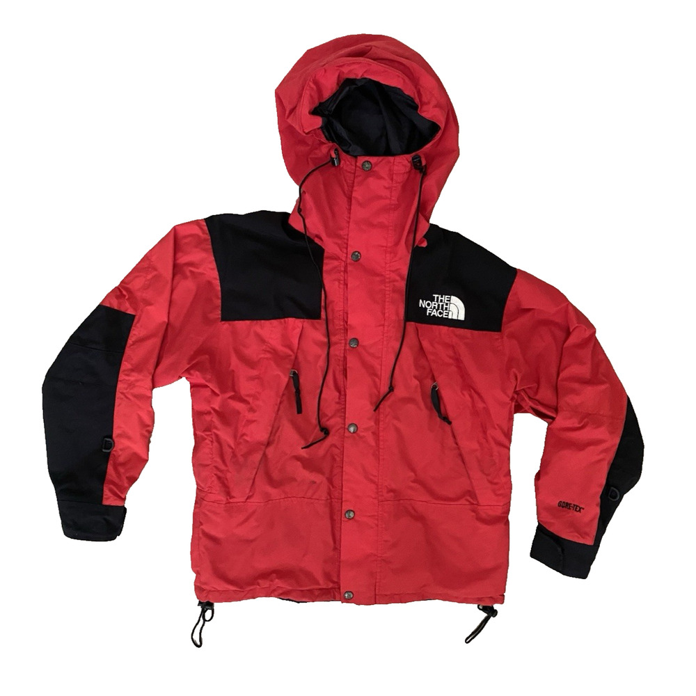 The North Face Red and Black Hooded Gore-Tex Jacket